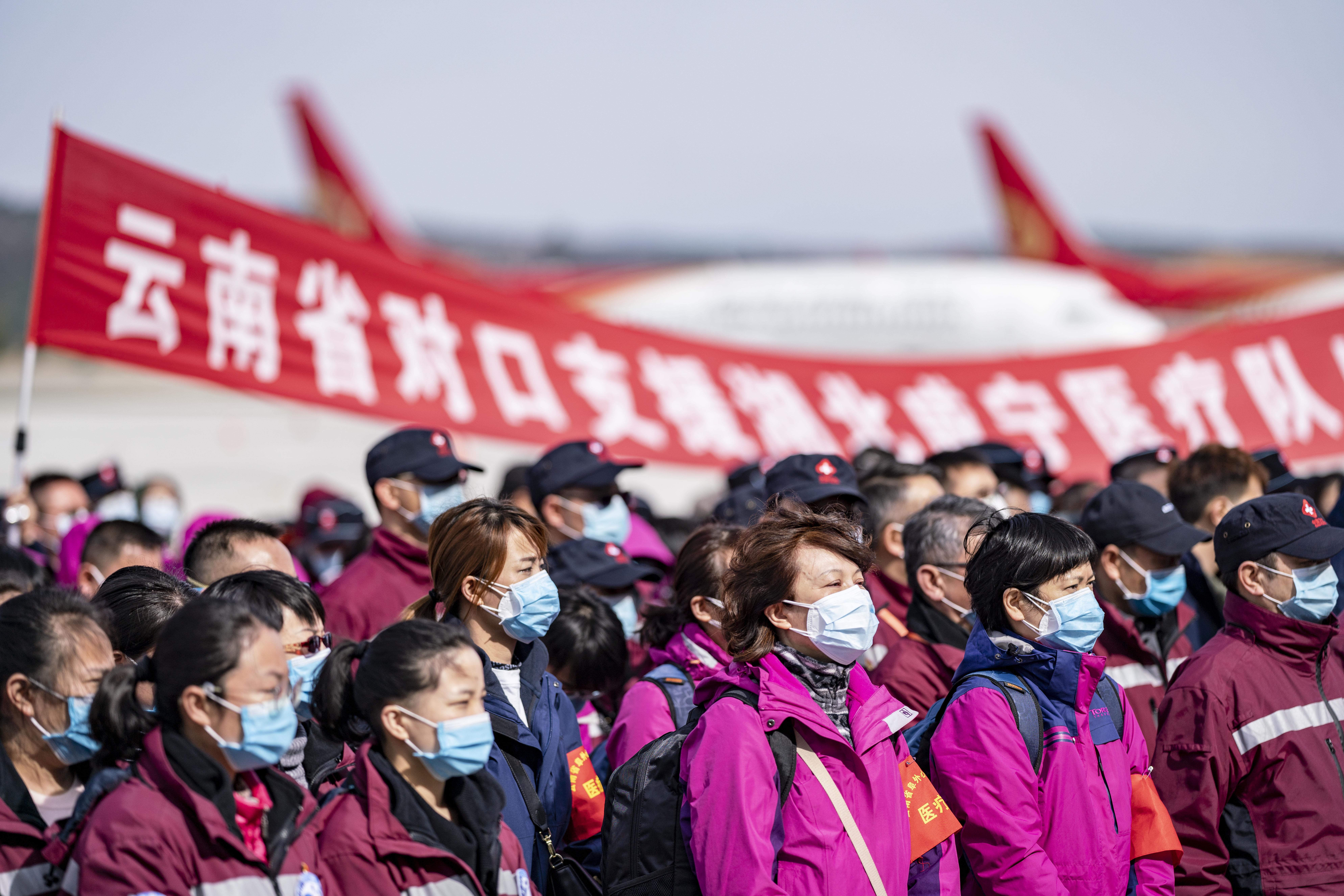 疫情期间各省支援湖北，共克时艰，携手前行