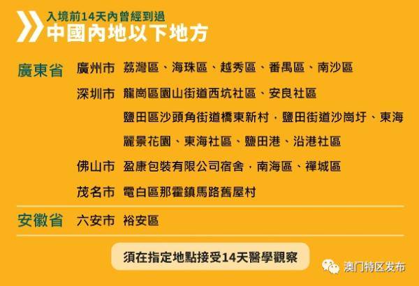 澳门疫情最新规定与福州防疫政策联动协作