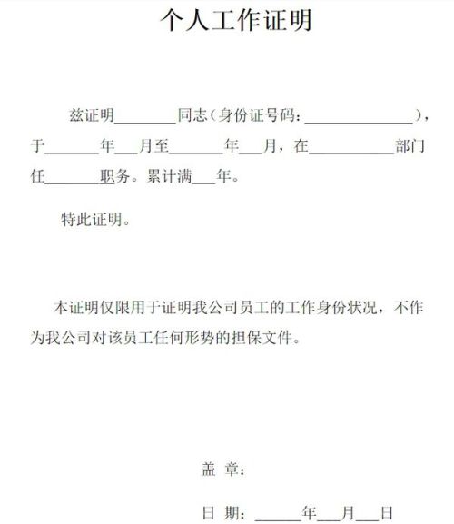 疫情期间无收入证明模板详解与使用指南
