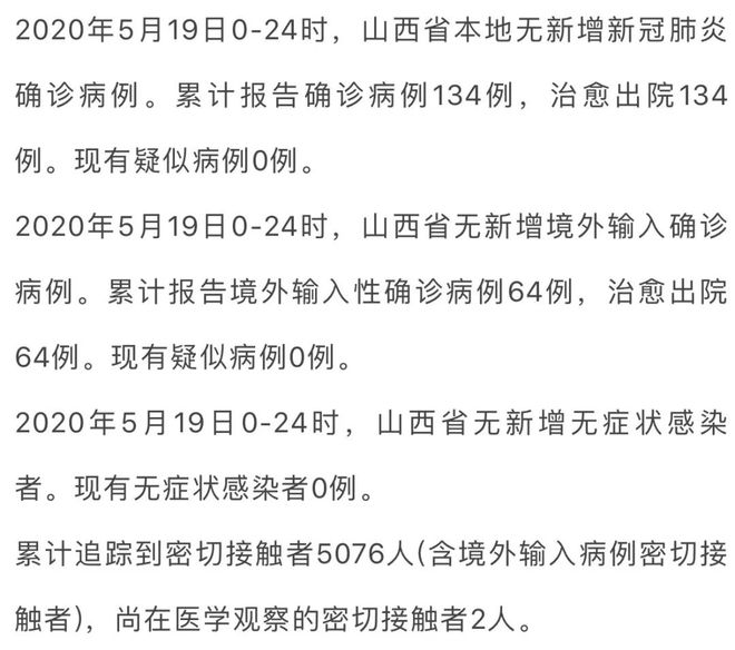 山西省疫情最新消息今日概况