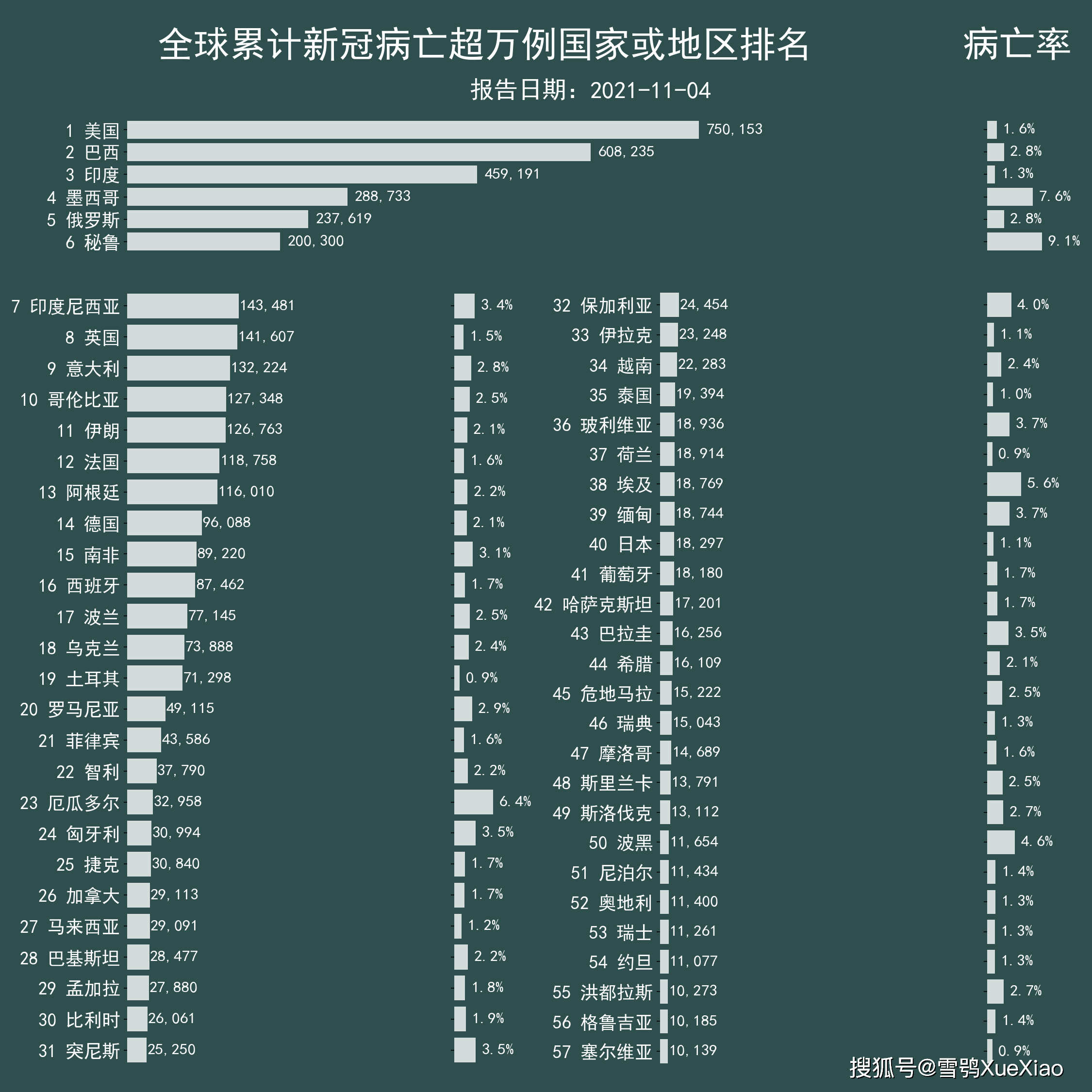全球新冠疫情死亡排行及其影响