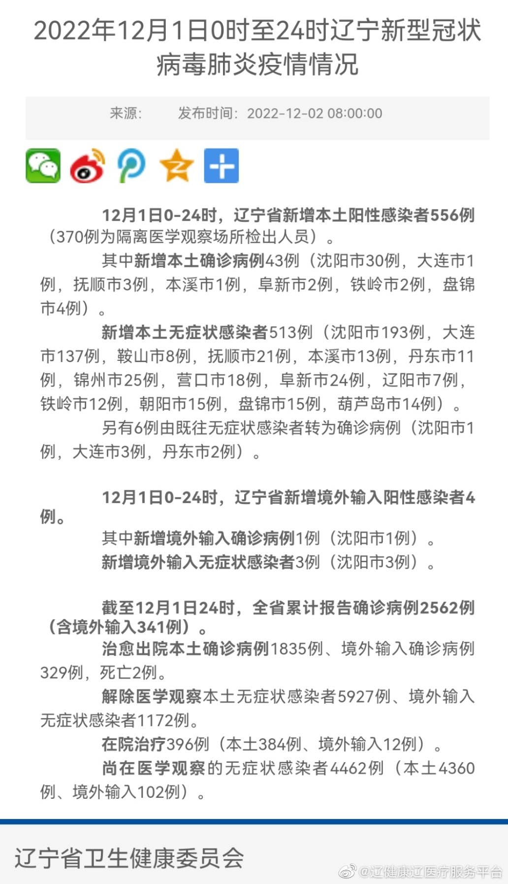 辽宁省疫情最新情况分析报告