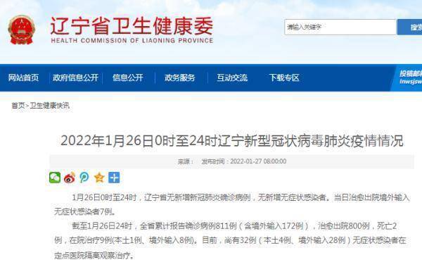 辽宁省沈阳市疫情最新通知概况
