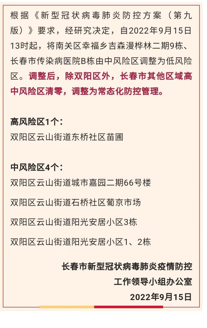 广东省发布长春最新疫情防控进展与策略调整消息