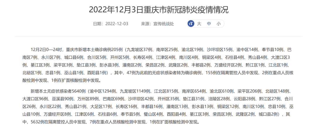 重庆今日新冠疫情最新动态