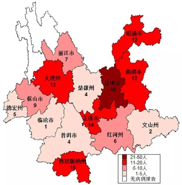 云南省疫情分布图今日发布，揭示现状，共同筑牢防控长城