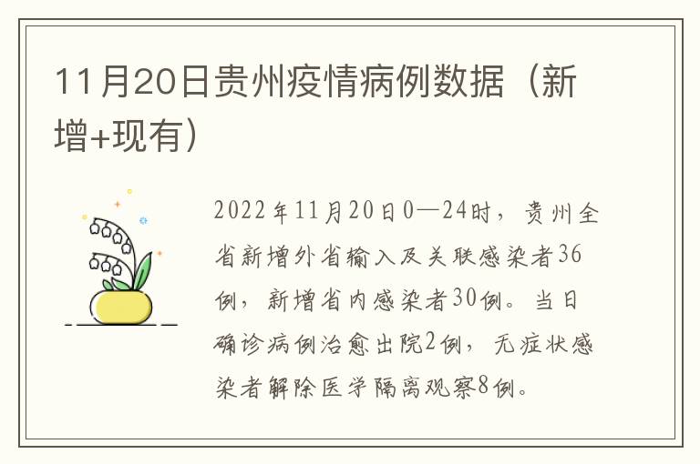 贵州疫情病例情况及银川市动态分析简报
