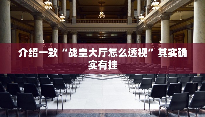 介绍一款“战皇大厅怎么透视”其实确实有挂